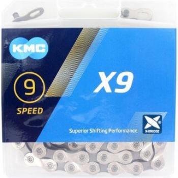 Kmc ketting 9-speed x9 grijs 114 links