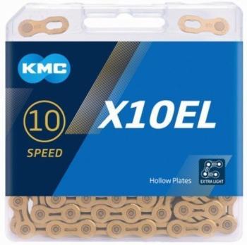 Kmc ketting 10-speed x10el 114 links ti-n goud