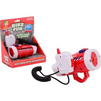 Bike Fun Brandweer sirene met fietslamp en microfo