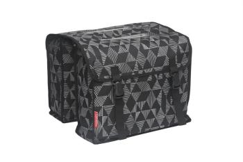 Cameo fietstas dubbel Triangle black