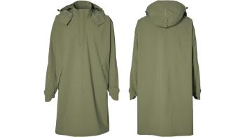 Basil poncho Mosse unisex Olive Green one size