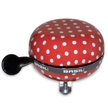 Basil bel Ding Dong 80mm Polkadot rood/wit