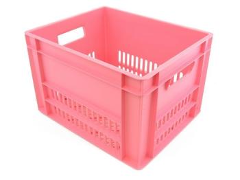 Cordo fietskrat licht roze 27x43x35cm excl systeem