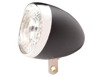 Ikzi voorlamp 3 led koplamp retro zwart