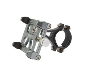 Mirage telefoonhouder alu m/bracket, gun metal