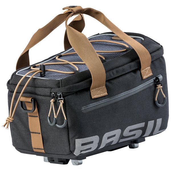 Basil dragertas Miles trunkbag grijs/zwart MIK 7L