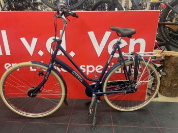 Azor Lage instap fiets-67cm HOOG- blauw TWEEDEHANDS