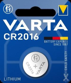 Varta batterij cr2016 lithium knoopcel blister (1)